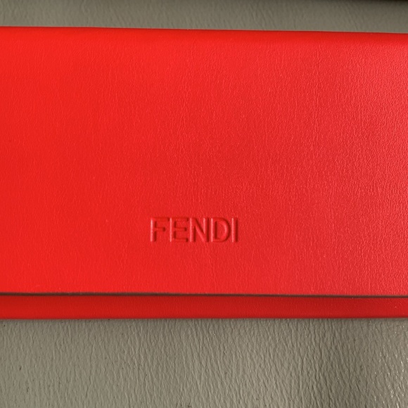 Fendi NEW Authentic Leather Triangle Sunglass Case main image 6